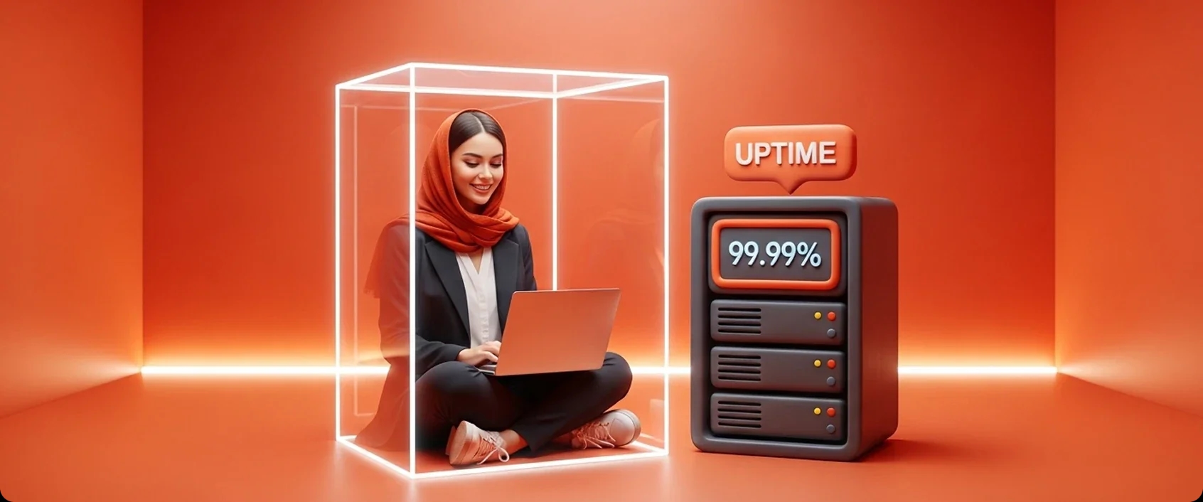 گزارش آپتایم سرورها و تضمین پایداری ۹۹.۹٪ | هاست نگار